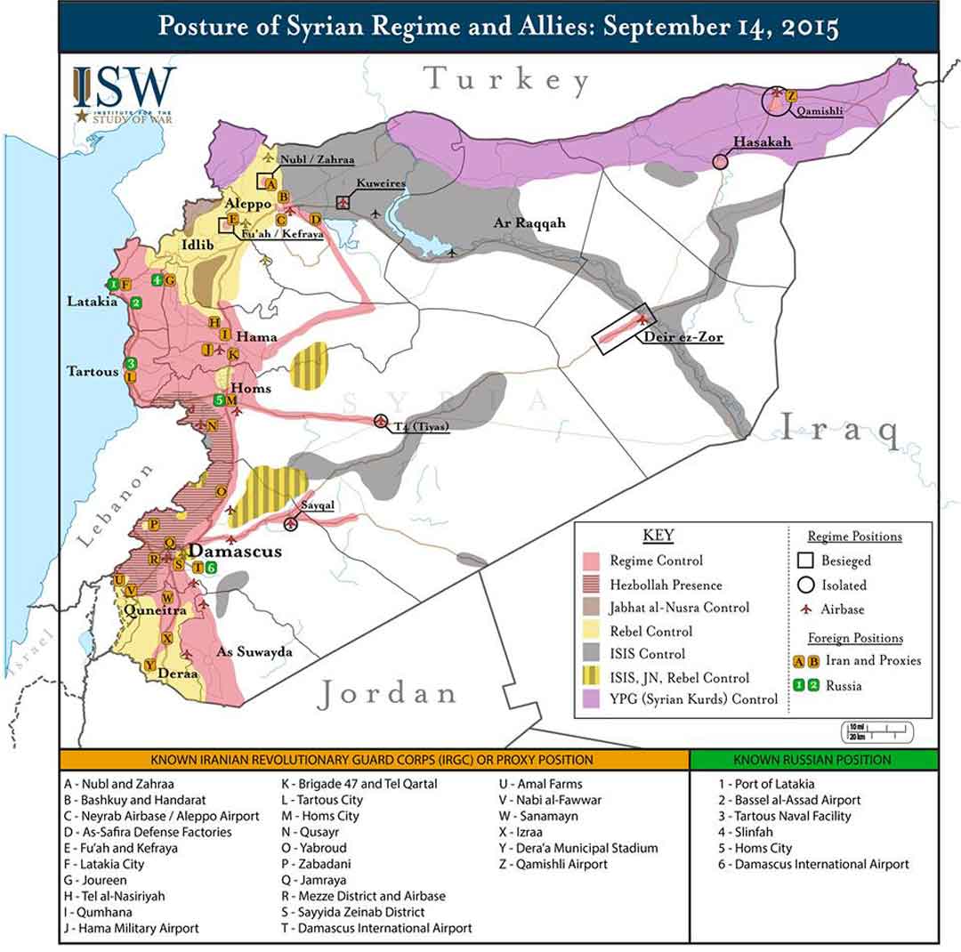 Siria 2015: amici e nemici di assad