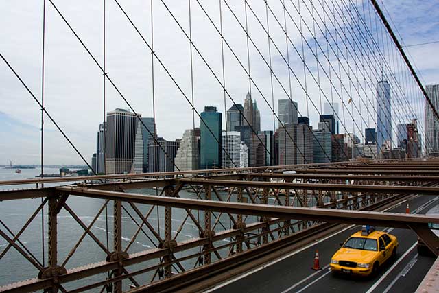 Punti panoramici New York ponte di Brooklyn Manhattan
